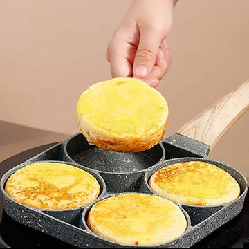 UPORS 4 Hole Frying Pan Non Stick