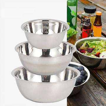 Stainless Steel Bowls Salad Ramen Noodles Bowl