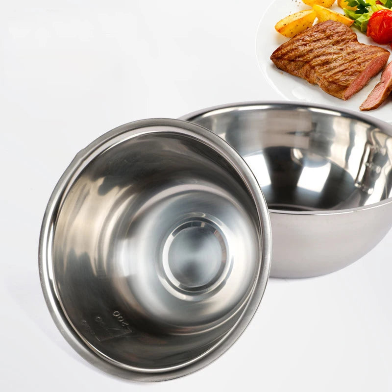 Stainless Steel Bowls Salad Ramen Noodles Bowl