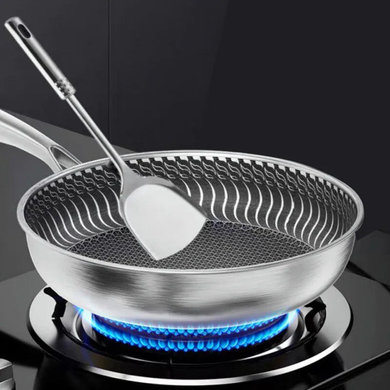 Whole Body Tri-Ply Stainless Steel Frying Pan